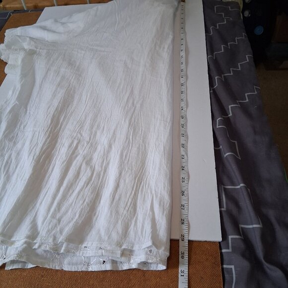 Vintage Maggie Sweet Womens Floral Button Up Top Size 3X White Swiss Dot Career - Picture 7 of 9